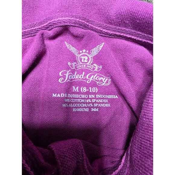 Faded Glory Purple Polo Shirt Women's Size Medium Short Sleeve - Picture 2 of 4